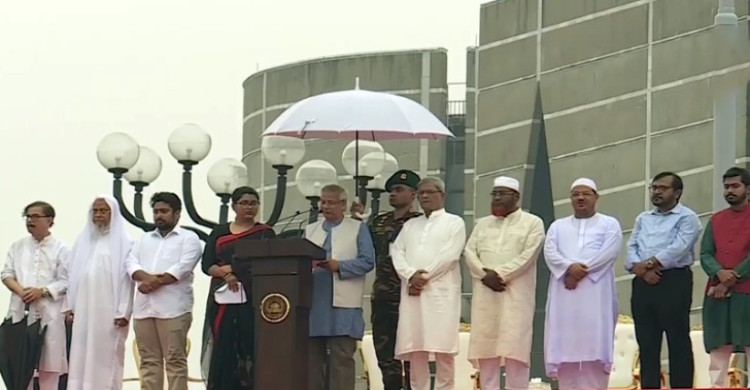 জাতীয় সংগীতে শুরু ‘জুলাই ঘোষণাপত্র’ অনুষ্ঠান