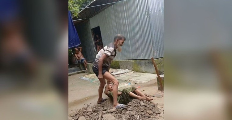 অসুস্থ স্ত্রীকে জীবন্ত মাটিচাপা দেওয়ার চেষ্টা স্বামীর, ভিডিও ভাইরাল