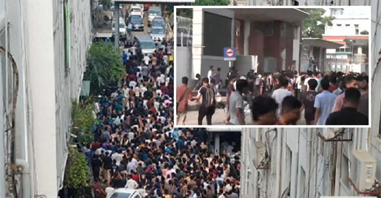 গেট ভেঙে সচিবালয়ে শিক্ষার্থীদের ভাঙচুর, পুলিশের সঙ্গে সংঘর্ষ