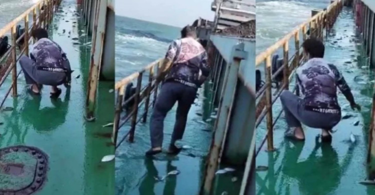 জাহাজের ডেকে উঠে এলো ঝাঁকে ঝাঁকে ইলিশ