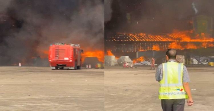 শাহজালালের কার্গো ভিলেজের আগুন নিয়ন্ত্রণে ৩০ ইউনিট